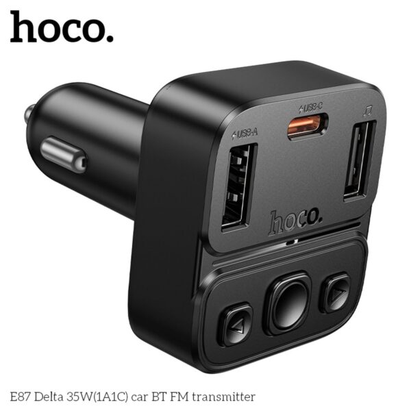 HOCO E87 Delta 35W Bluetooth FM Transmitter